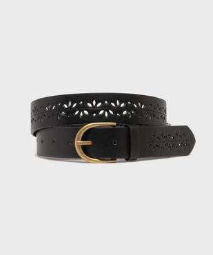 Ceinture large avec motifs perforés femme vue1 - GEMO (ACCESS) - GEMO