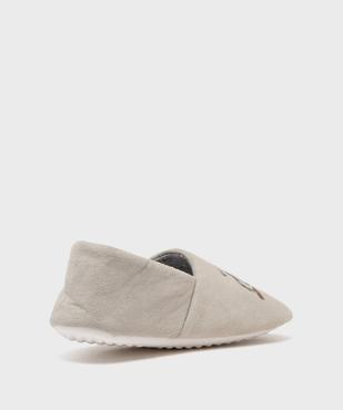 Chaussons souples et moelleux en velours ras doublure textile femme vue4 - GEMO(HOMWR FEM) - GEMO