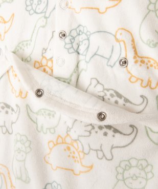 Pyjama dors-bien en velours à motifs dinosaures bébé garçon vue3 - GEMO 4G BEBE - GEMO