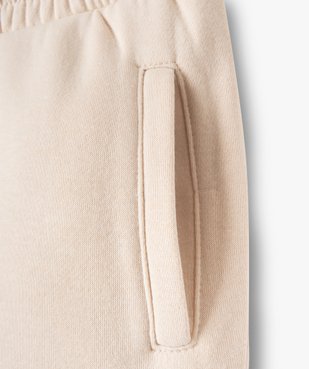 Pantalon de sport fille en molleton à poches latérales vue2 - GEMO (JUNIOR) - GEMO