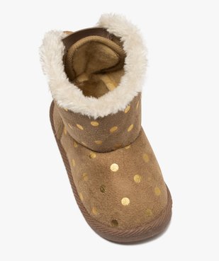 Boots d’intérieur fille en suédine – Lulu Castagnette vue5 - LULU CASTAGNETT - GEMO