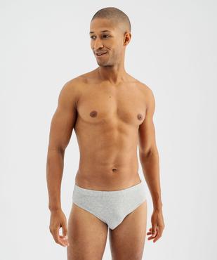 Slip en coton stretch à taille élastiquée homme (lot de 3) vue10 - GEMO 4G HOMME - GEMO