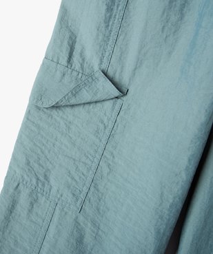Pantalon en toile de parachute avec poches à rabat fille vue2 - GEMO (JUNIOR) - GEMO