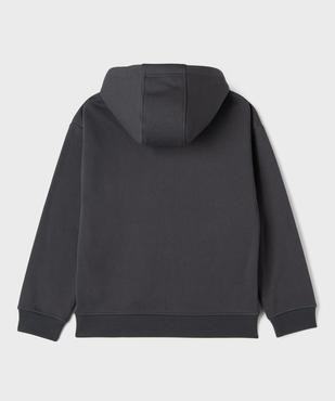 Sweat zippé à capuche avec intérieur chaud garçon vue4 - GEMO (JUNIOR) - GEMO