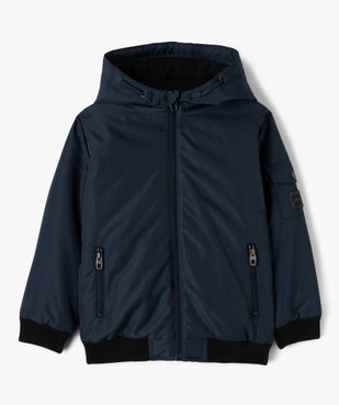 Blouson à capuche déperlant avec intérieur rembourré garçon vue1 - GEMO 4G GARCON - GEMO