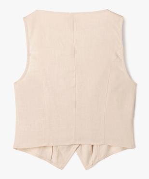 Gilet de costume sans manches fille vue7 - GEMO 4G FILLE - GEMO