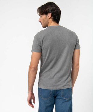 Tee-shirt homme à manches courtes et col rond vue3 - GEMO (HOMME) - GEMO
