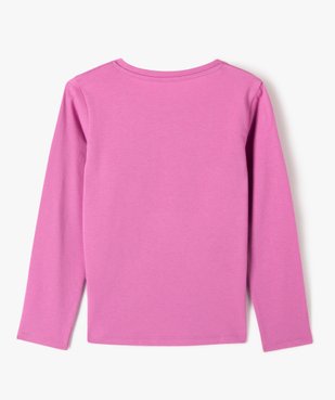 Tee-shirt à manches longues avec sequins réversibles fille vue4 - GEMO (ENFANT) - GEMO