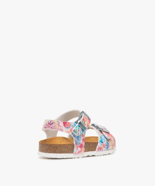 Sandales fille à brides à boucle et semelle intérieure cuir vue4 - GEMO (ENFANT) - GEMO