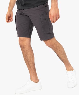 Bermuda homme avec larges poches sur les cuisses vue1 - GEMO (HOMME) - GEMO