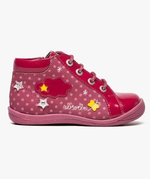 Chaussures montantes en cuir et cuir verni - Absorba vue1 - ABSORBA - GEMO