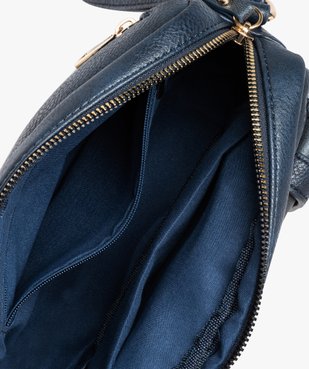 Sac besace femme compact à pochette et détails dorés vue3 - GEMO (ACCESS) - GEMO