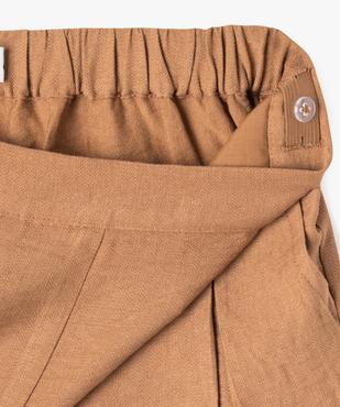 Short en toile fluide fille vue3 - GEMO 4G FILLE - GEMO