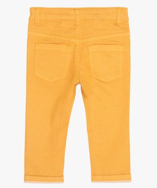 Pantalon bébé garçon coupe slim en toile extensible vue3 - GEMO(BEBE DEBT) - GEMO