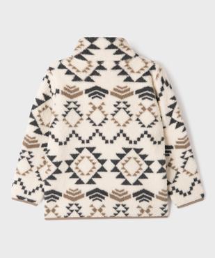 Sweat zippé à col montant en sherpa garçon vue4 - GEMO (ENFANT) - GEMO