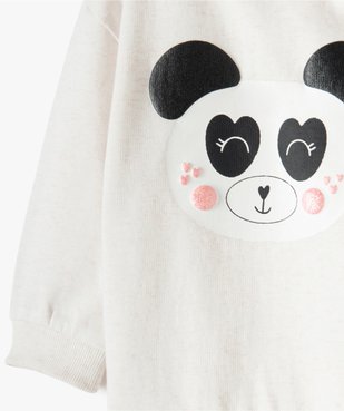 Sweat bébé fille avec motif animal sur l’avant vue3 - GEMO C4G BEBE - GEMO