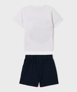Pyjashort en coton imprimé garçon - HotWheels vue3 - HOT WHEELS - GEMO