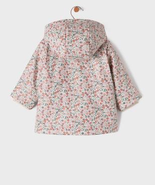 Manteau imperméable à capuche avec doublure chaude bébé fille vue5 - GEMO(BEBE DEBT) - GEMO