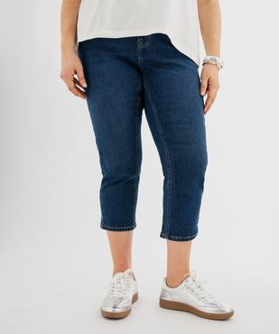 Pantacourt en jean stretch coupe slim taille normale femme grande taille vue1 - GEMO (G TAILLE) - GEMO