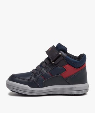 Baskets garçon mid-cut à lacets et scratch - Geox vue3 - GEOX - GEMO