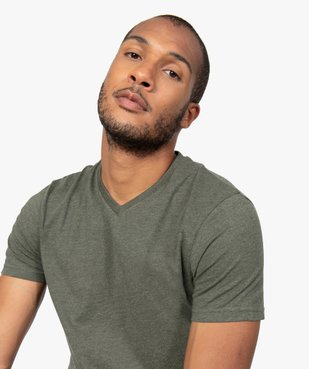 Tee-shirt homme à manches courtes et col V vue5 - GEMO C4G HOMME - GEMO