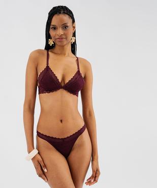 Culotte en dentelle échancrée femme vue4 - GEMO(HOMWR FEM) - GEMO
