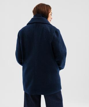 Manteau 2-en-1 avec col tricot amovible femme - LuluCastagnette vue3 - LULUCASTAGNETTE - GEMO