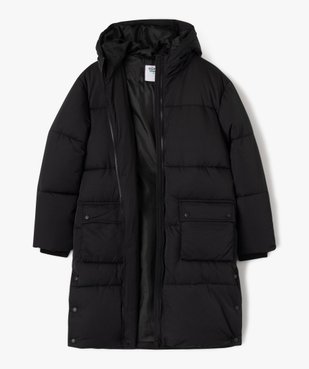 Parka longue à capuche et dessus déperlant fille vue2 - GEMO (JUNIOR) - GEMO