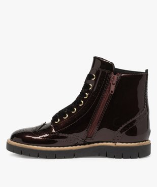 Bottines fille façon derbies vernies – Lulu Castagnette vue3 - LULU CASTAGNETT - GEMO