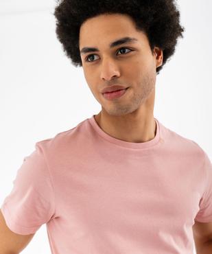 Tee-shirt à manches courtes et col rond homme vue5 - GEMO 4G HOMME - GEMO