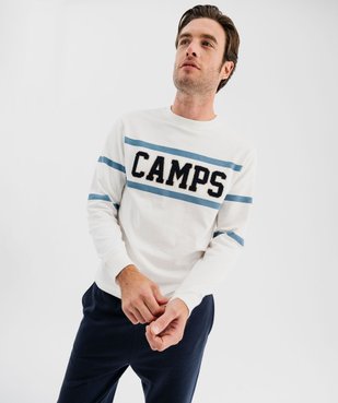 Pyjama chaud avec inscriptions homme - Camps United vue2 - CAMPS - GEMO