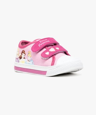 Baskets toile avec fermeture à scratch motifs princesses - Disney vue2 - DISNEY PRINCESS - GEMO