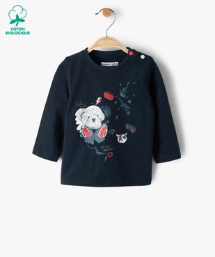 Tee-shirt bébé garçon avec motifs rock – Lulu Castagnette vue1 - LULUCASTAGNETTE - GEMO