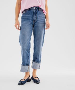 Jean cropped straight taille normale femme vue1 - GEMO 4G FEMME - GEMO