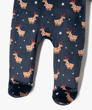 Pyjama en velours spécial Noël bébé garçon vue3 - GEMO(BB COUCHE) - GEMO