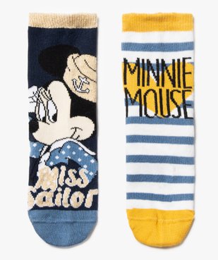 Chaussettes fille à motifs Minnie Mousse (lot de 3) - Disney vue2 - MINNIE - GEMO