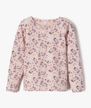Pyjama fille avec motifs licorne vue2 - GEMO (ENFANT) - GEMO