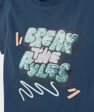T-shirt avec message en relief garçon vue2 - GEMO (ENFANT) - GEMO