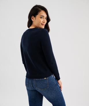 Pull en coton avec drapeau femme - LuluCastagnette vue3 - LULUCASTAGNETTE - GEMO
