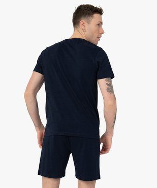 Pyjashort homme avec inscription bicolore vue4 - GEMO(HOMWR HOM) - GEMO