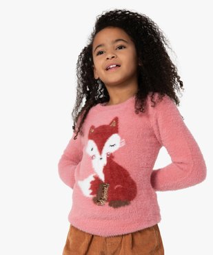 Pull fille avec motif animal et sequins réversibles vue1 - GEMO (ENFANT) - GEMO