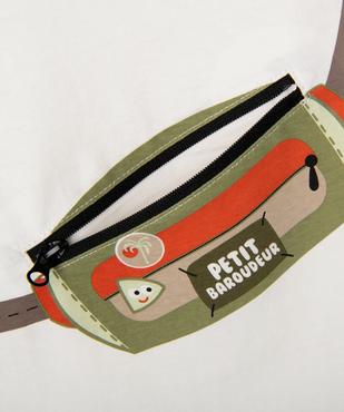 Tee-shirt manches courtes avec motif sur le buste bébé garçon vue2 - GEMO 4G BEBE - GEMO