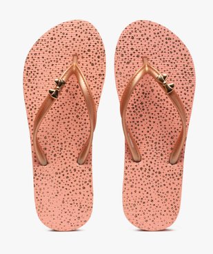 Tongs femme avec nœud décoratif sur la bride vue1 - Nikesneakers (PLAGE) - Nikesneakers