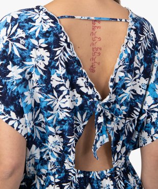 Robe de plage femme à motifs fleuris vue2 - GEMO (PLAGE) - GEMO