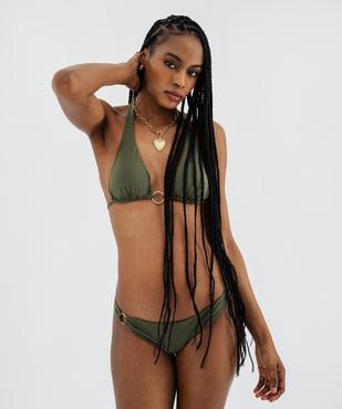 Bas de maillot de bain culotte à fines paillettes femme vue3 - GEMO (PLAGE) - GEMO