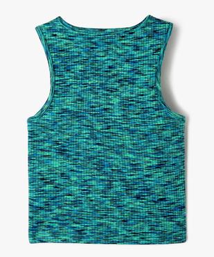 Débardeur court en maille côtelée fille vue4 - GEMO (JUNIOR) - GEMO