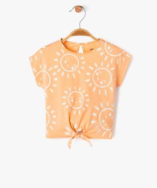 Tee-shirt à manches courtes loose imprimé bébé fille vue1 - GEMO(BEBE DEBT) - GEMO