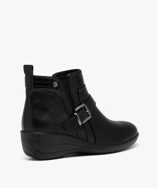 Boots confort avec bride à boucle femme vue4 - GEMO (CONFORT) - GEMO