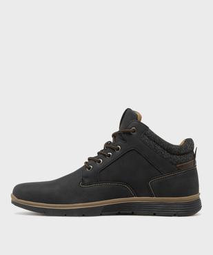 Boots midcut casual à col textile et semelle sport homme vue4 - URBAN STEPS - GEMO
