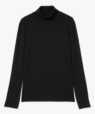 Tee-shirt manches longues à col roulé femme vue4 - GEMO 4G FEMME - GEMO